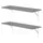 ML-Design Regalträger 4 Stück 240 x 240 mm Weiß