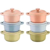 Staub Mini-Cocotte Topf-Set 6-tlg. 6 x Mini-Cocotte rund 10 cm