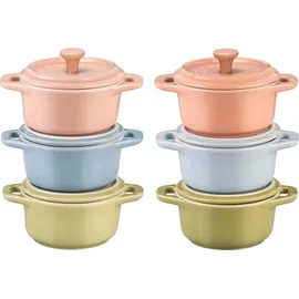Staub Mini-Cocotte Topf-Set 6-tlg. 6 x Mini-Cocotte rund 10 cm