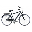 HAWK Citytrek Premium Black – Herren 28 Zoll - Leichtes Herren Fahrrad mit 3-Gang Shimano Nabenschaltung, Felgenbremse I Allrounder