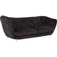 Leonique Big-Sofa Retro schwarz
