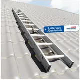 weise steigtechnik Kaminkehrerleiter Aluminium 35 cm x 1,96 m Silber