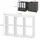 Vicco Bücherregal 72,6 x 107,2 x 29 cm Weiß