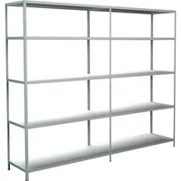 SCHULTE Regalwelt Schulte Set 1 Steckregal und 1 Anbauregal Weiß 200 cm x 240 cm x 50 cm