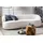 SalesFever Nierensofa Bouclé Stoff 3-Sitzer Weiß
