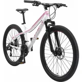 Bikestar Hardtail Aluminium Mountainbike 26 Zoll, 21 Gang Shimano Schaltung mit Scheibenbremse | 16 Zoll Rahmen MTB Erwachsenen- und Jugendfahrrad | Weiß