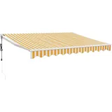 vidaXL Gelenkarmmarkise 300 x 250 cm gelb, weiß