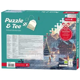 ROTH Puzzle & Bio-Tee-Adventskalender Eislaufen