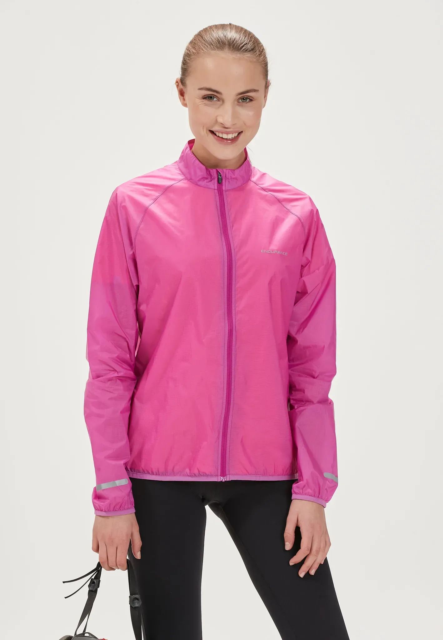 Softshelljacke ENDURANCE "IMMIE W Packable" Gr. 46, pink (fuchsia) Damen Jacken extra leicht mit kleinem Packmaß