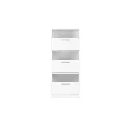 Möbel Kraft Wäscheschrank 67 x 164 x 68 cm Weiß