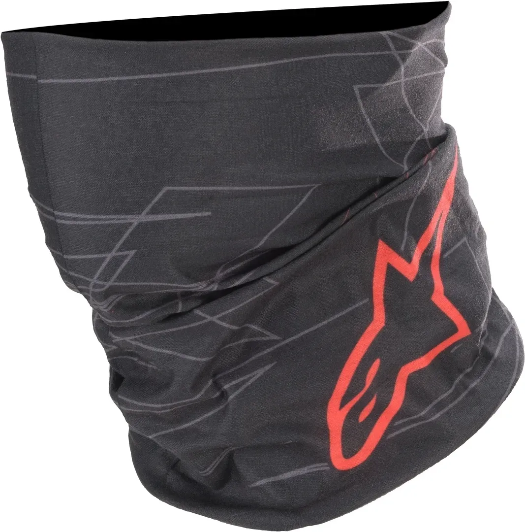 Alpinestars MM93 Pattern Multifunctionele hoofddeksels, zwart-rood, Eén maat Voorman