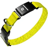 New Fi Series 3+ Smartes Hundehalsband, GPS-Hunde-Tracker und Aktivitäts-Monitor, wasserdicht, LED-Licht, Fluchtwarnungen, bundesweite Abdeckung [kostenlose 6-monatige Mitgliedschaft] (Gelb, XS)
