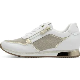 Marco Tozzi Sneaker Low Damen Weiß/Gold 41