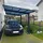 Ximax Carport Wing 2,80 x 5,31 m anthrazit mit Regenrinne