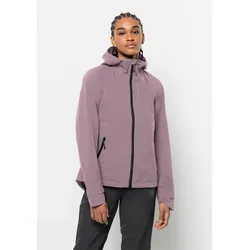 Outdoorjacke JACK WOLFSKIN "BIKE COMMUTE MONO JKT W", Damen, Gr. XL (46), lila (quail), OBERSTOFF 100% POLYESTER ABSEITE 100% POLYESTER, AUSSER NICHT FASERIGES MATERIAL, Jacken