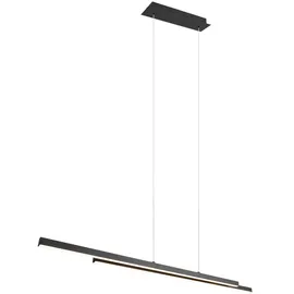 Trio Odio 2-flg. 110 x 150 cm eckig schwarz Metall