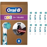 Oral B Kids Star Wars Aufsteckbürsten für elektrische Zahnbürste, extra weiche Borsten, Zahnbürstenaufsatz für Oral-B Zahnbürsten, für Kinder ab 3 Jahren, briefkastenfähige Verpackung, 8 Stück