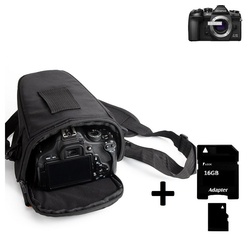 K-S-Trade Kameratasche für Olympus OM-D E-M1 Mark III, Schultertasche Colt Kameratasche Systemkameras DSLR DSLM SLR schwarz