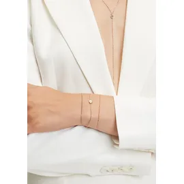 Liebeskind Berlin Gold 375 Armkette Gold Collection mit Zirkonia 18,5 cm
