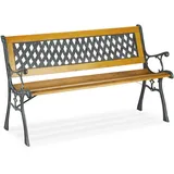 Relaxdays Gartenbank 125 x 73 x 52 cm Mehrfarbig
