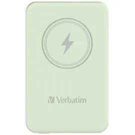 Verbatim Charge 'n' Go Magnetic Wireless Powerbank 5000 mAh Fast Charge, Quick Charge 3.0, Usb PD 3. - Grün