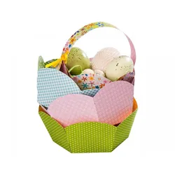Folia Geschenkkörbchen-Bastelset, 9 Stück, vorgestanzt