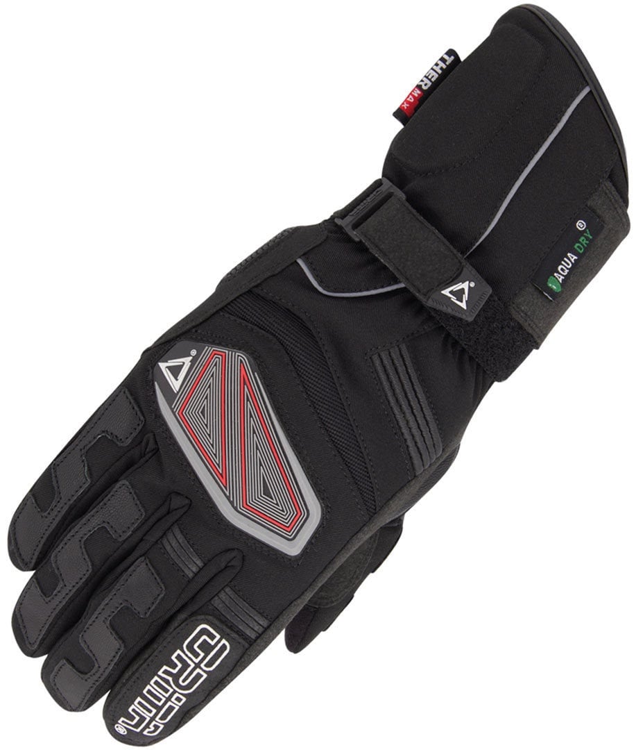 Orina Omega wasserdichte Motorrad Handschuhe, schwarz, Größe 3XL für Männer