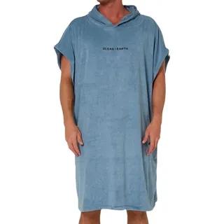 OCEAN EARTH SURF ESSENTIAL HOODED Poncho 2025 steel