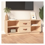 vidaXL TV-Schrank 100x34x40 cm Massivholz Kiefer