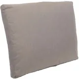 Mendler Rückenpolster HWC-O11, Rückenkissen für Garnituren, 62x54x11cm ~ hellgrau