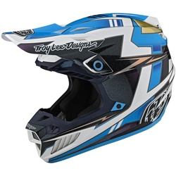 Troy Lee Designs SE5 Graph Motocross Helm, blau, Größe XL für Männer