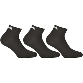 Fila Sneakersocken 3er Pack Schwarz 43-46