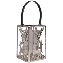 deluke Laterne Aluminium 31x23,5x20 cm 1 Stück Silber