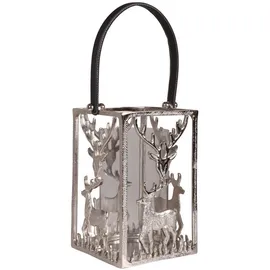 deluke Laterne Aluminium 31x23,5x20 cm 1 Stück Silber