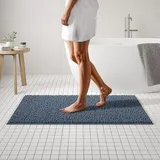 MAYSHINE Chenille Badematte, rutschfeste Maschinenwaschbare Badteppiche | Saugfähige Schnelltrocknende Shag-Teppiche, Ideal für Badezimmer, Dusche, Schlafzimmer oder Türmatte (Grau, 120x70cm)