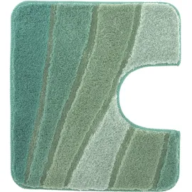 KLEINE WOLKE Badematte Ocean grün 23 x 23 cm mit Ausschnitt