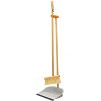 KitchenCraft Besen und Kehrschaufelset Braun 1 St.