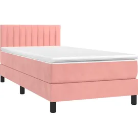 vidaXL Boxspringbett 100 x 200 cm Rosa