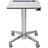 Ergotron LearnFit mobiler Steh-Sitz Tisch mit 40,6cm Höhenverstellung 74-114cm