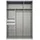 WIMEX Schiebetürenschrank Mugano 135 x 198 x 65 cm Weiß