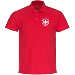multifanshop Poloshirt - Deutschland - Adler Retro - Druck weiß - Polo