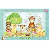 Trötsch Verlag Rahmenpuzzle Waldfreunde 30x19 cm