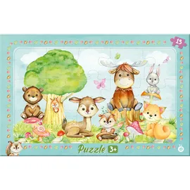 Trötsch Verlag Rahmenpuzzle Waldfreunde 30x19 cm