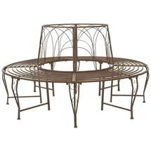 vidaXL Baumbank Ø 160 x 89 cm Braun