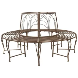 vidaXL Baumbank Ø 160 x 89 cm Braun