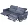 Egoitaliano Schlafcouch 2,5-Sitzer Leder 3-Sitzer Grau