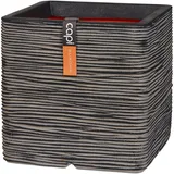 Capi Europe Capi Blumentopf Nature Rib Quadratisch 40 x 40 cm Anthrazit