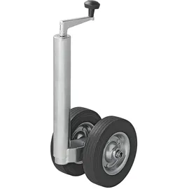 PRO PLUS Doppelstützrad 48 mm mit Vollgummireifen 200 x 50 mm