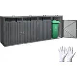 Vevor Mülltonnenbox 4 x 240 l