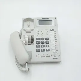 Panasonic KX-TS880EXW LCD weißes Festnetztelefon - Weiß